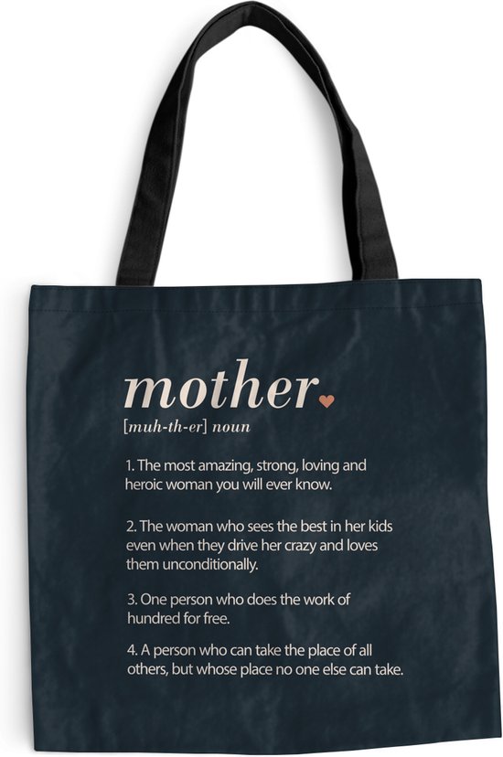 Sac à bandoulière - Sac de plage - Shopper Mother - Maman Definition -  Proverbes -... | bol