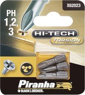 Piranha HI-TECH schroefbit X62043 PH1/2/3 – 25mm