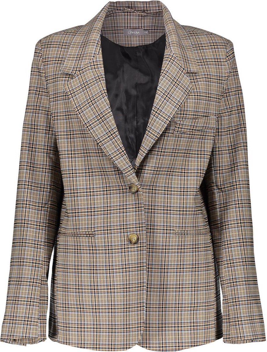 Geisha Blazer Checkered Klassieke Blazer 25840 99 000720 Dames Maat - S