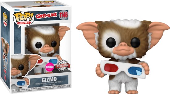 Funko Pop! Movies: Gremlins - Gizmo with 3D Glasses (Flocked) - US Exclusive - CONFIDENTIAL