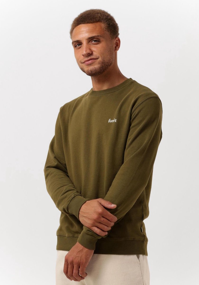 Forét Ash Sweatshirt Truien & Vesten Heren - Sweater - Hoodie - Vest- Groen - Maat XL