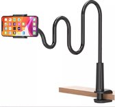 Support Tablette Universel GMA - Support iPad - Support Smartphone Flexible - Bras Rotatif 360° - Trépied adapté pour Bureau Table et Lit - Zwart