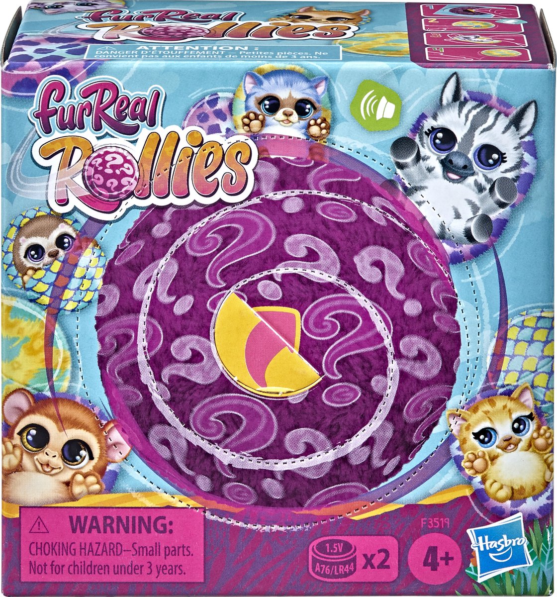 FurReal Rollies - Interactieve dierenknuffels met geluid - 4+ jaar