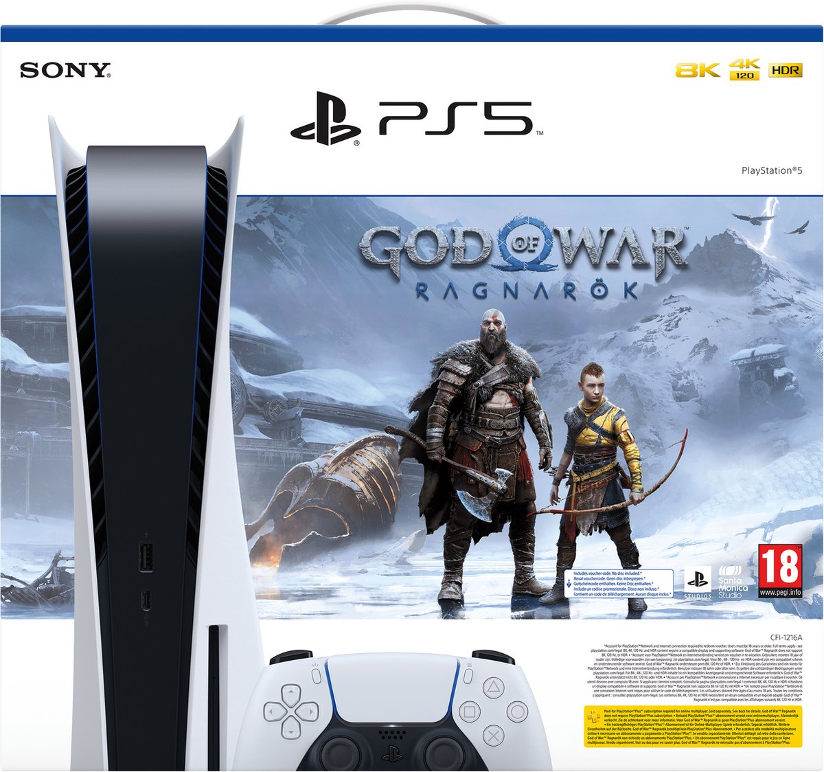 PlayStation 5 - Disc edition - God of War Ragnarök downloadcode | bol.com