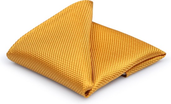 Zijde Pochet Gold - Suitable - Pochette – Heren - Unisex - 25x25 cm - Zijde | Geschenkverpakking