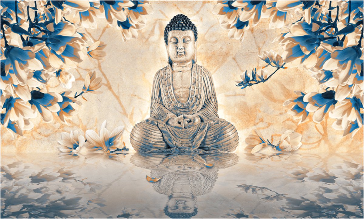Fotobehang - Buddha of prosperity.