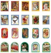 Kerststickers - 40 stuks - Wish List 2 - Christmas sticker - Leuk voor het versieren van kerstpost, gebruik in bulletjournals en voor scrapbooking