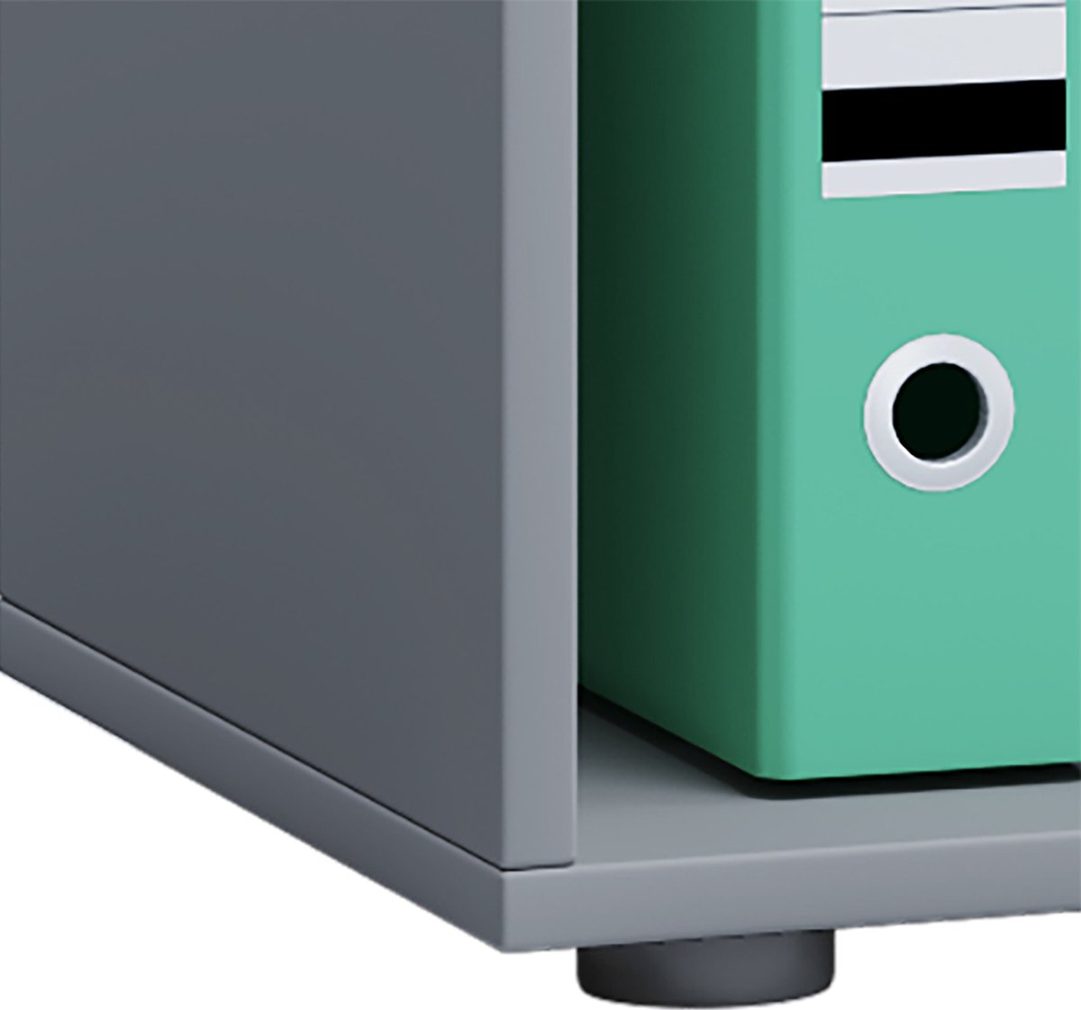 Dok Home hoekplank - wandplank - 5 planken - grijs | Leen Bakker