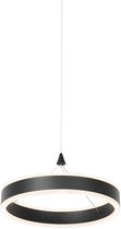 QAZQA lyani - Lampe suspendue Design LED à intensité variable avec variateur - 1 lumière - Ø 30 cm - Zwart - Salon | Chambre à coucher | Cuisine
