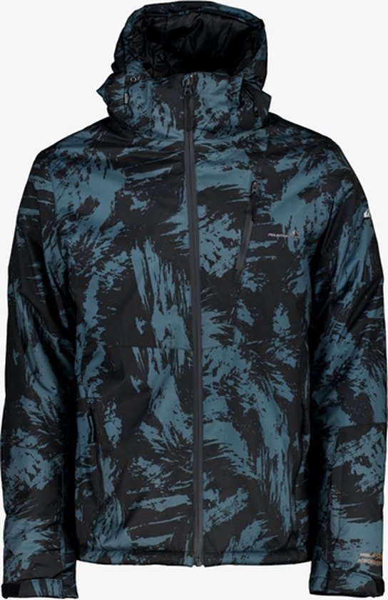 Mountain Peak heren ski-jas met print - Zwart - Maat XL