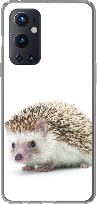 OnePlus 9 Pro - Hérisson - Animaux - Wit - Coque de téléphone en Siliconen