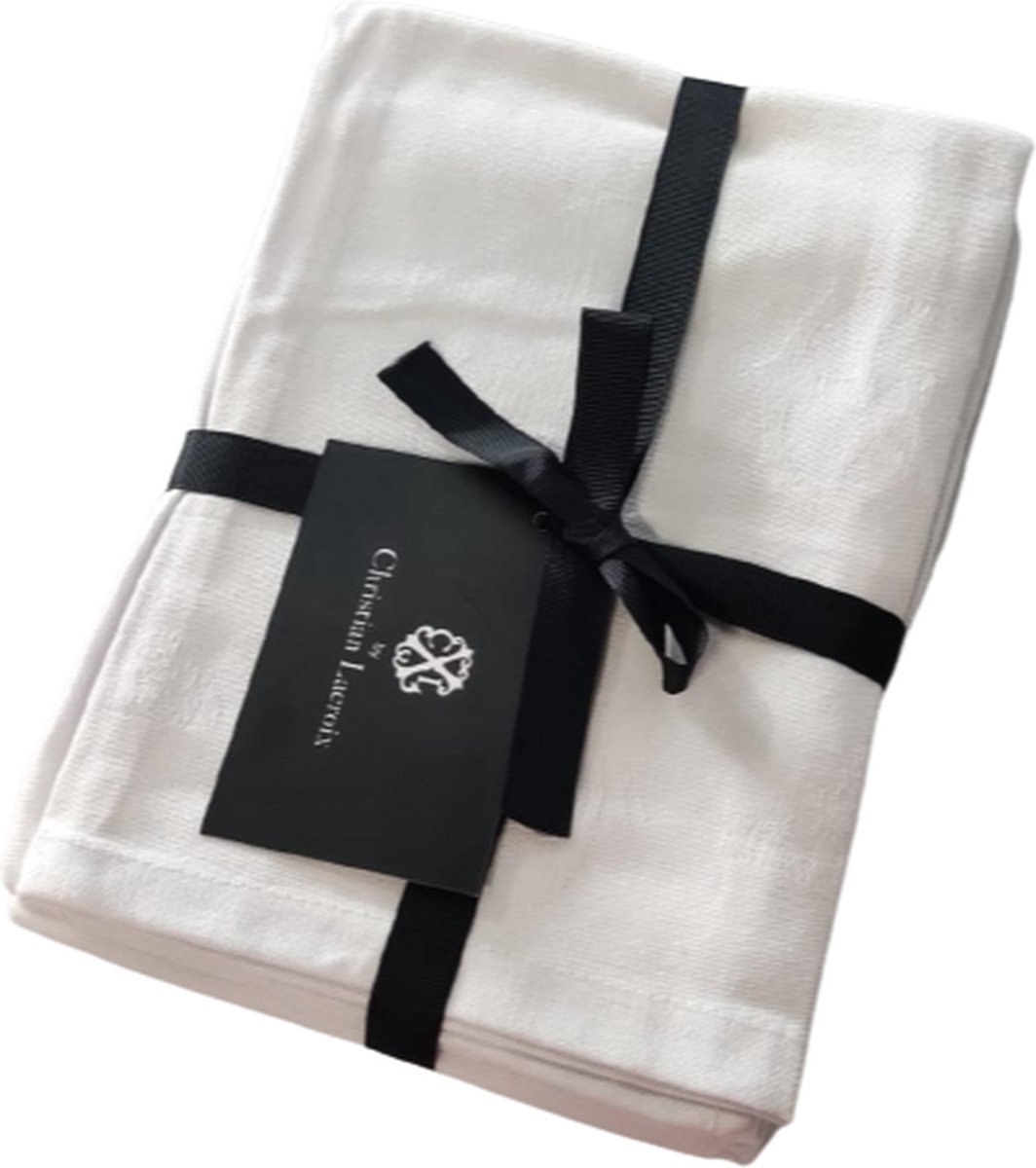 Christian Lacroix Theedoek - Set Van 2 - Wit - 50 x 70 cm - Polyester - Theedoek - Doek - Keuken