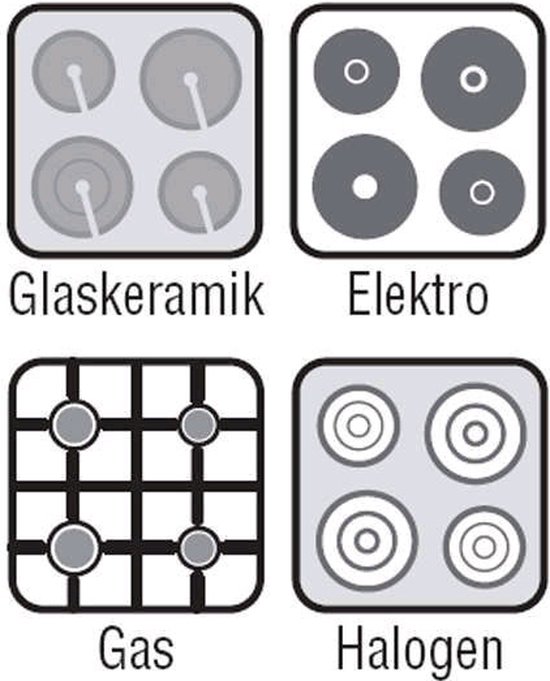 Aluminium AMT Gastroguss koekenpannen Anti-aanbaklaag 24 cm
