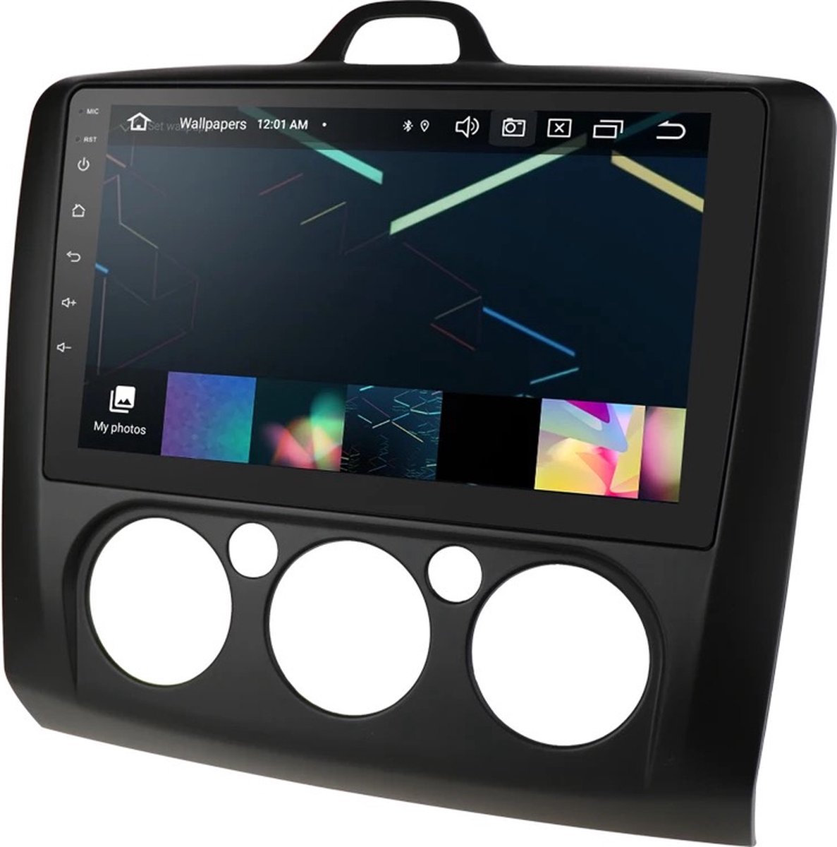 Navigatiesysteem auto met scherm - autoradio geschikt voor CarPlay en Android auto - bluetooth radio - geschikt voor Ford Focus 2004-2011