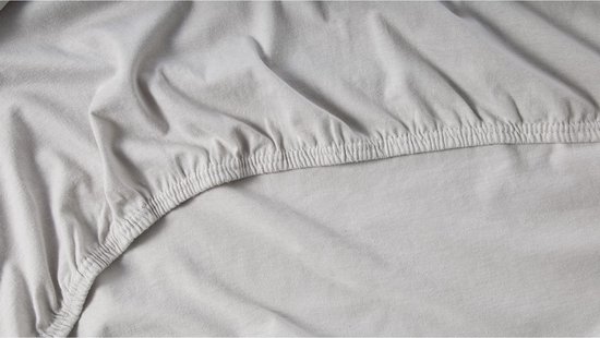 Drap-housse pour surmatelas Beter Bed Select Jersey - 100% Coton - 160 x 220 cm - Gris Clair