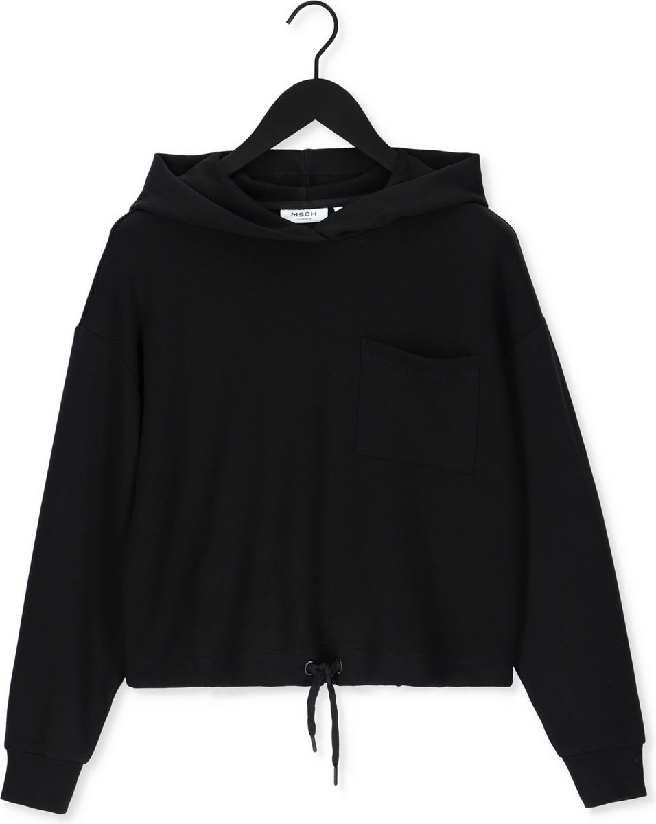 MSCH Copenhagen Alima Ima Hood Sweatshirt Truien & vesten Dames - Sweater - Hoodie - Vest- Zwart - Maat XS/S