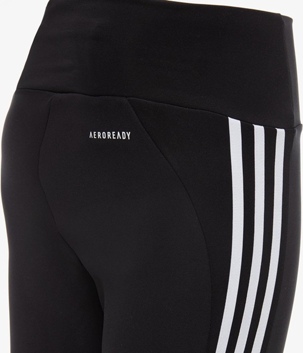 adidas Designed To Move High-Rise 3-Stripes 7/8 Sportlegging Dames Zwart