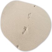 Décoration murale Organique - Décoration Décoration murale Plastique - Peinture Organique - Sable - Plage - Empreinte - 40x40 cm - Forme miroir asymétrique sur plastique