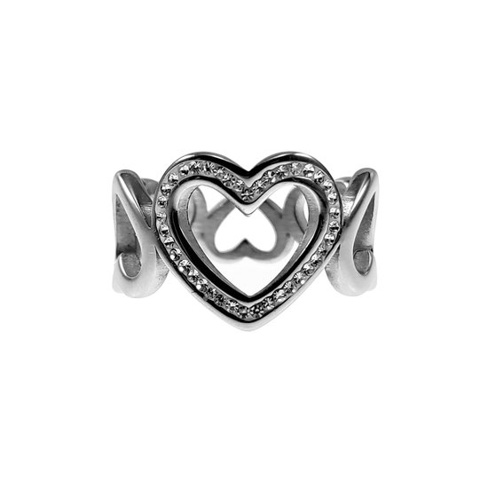 Ring Coeur Femme - Acier Inoxydable - Design Romantique
