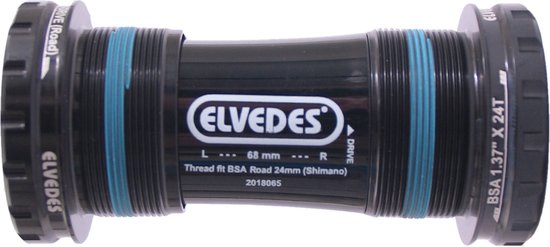 Elvedes Bottom Bracket Shimano Kunststof/staal 68 Mm Zwart 24 Mm van Elvedes — afbeelding 3