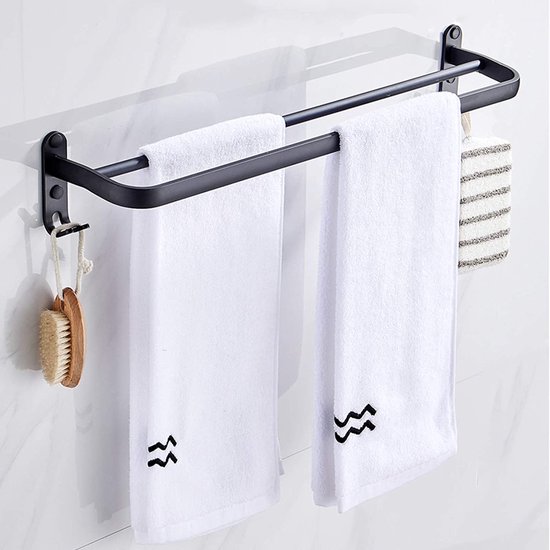Porte-serviettes, sans perçage, pliable, porte-serviettes invités, salle de  bain