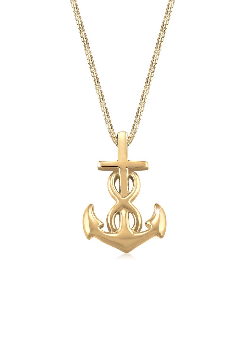 Elli Collana Donna Con Ciondolo Ancora In Argento 925 – Look Maritim, Regalo In Confezione Velluto