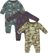 Charlie Choe - Grenouillère - Combishorts - pyjamas - Vert avec méduse - Blauw avec tigres - Vert Marron Camo - Taille 62