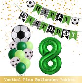Ballon Chiffre 8 Ans - Ballons Voetbal - Snoes - Forfait Plus - Lot de 12 Sport Football Fan Voetbal Garçon/Fille - Sportif - Voetbal Femme Homme - Fête d'Enfant - Anniversaire - Ballon Hélium numéro 8
