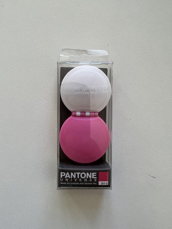 Kikkerland PANTONE UNIVERSE lenzendoosje - roze - Pantone 211U | bol