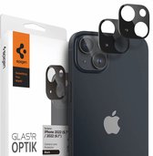 Spigen - Apple iPhone 14 / 14 Plus camera lens screenprotector - Zwart - 2 pack