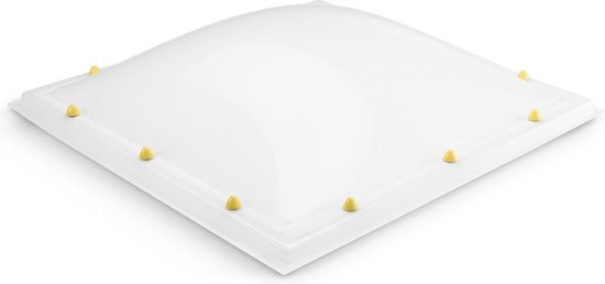 Puits de lumière en acrylique Skylux à double paroi - opale 0450 x 0450 mm