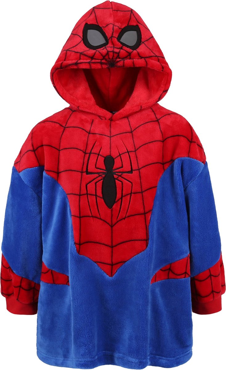 Spider-Man - Rood en Blauw Sweatshirt / Badjas met Capuchon voor Kinderen / 104-116