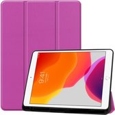 Apple iPad air/ air 2013 magnetische Wallet case /flipcase stand/ hardcover achterzijde/ smart cover kleur paars