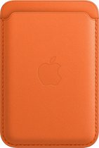 Apple Leren kaarthouder met MagSafe geschikt voor iPhone - Oranje