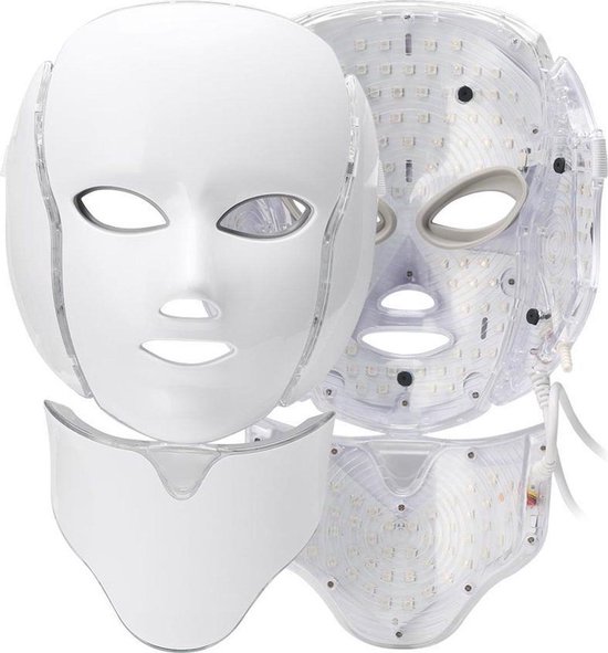 JTEX® - Professioneel LED Masker - Gezichtsmasker - Face Mask - Lichttherapie - 7 Soorten Behandelingen - Anti Rimpel - Anti Acne Huidverzorging - Skin Cleaner - Masker - Anti Aging Mask - Gezichtsbehandeling - New Generation - LED Masker