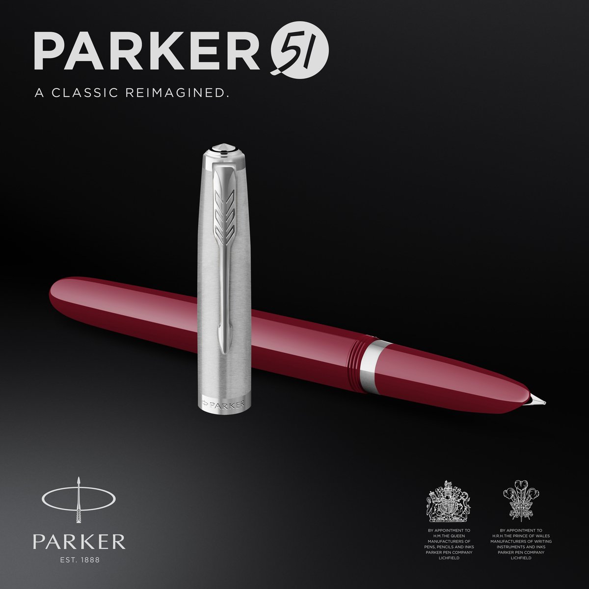 Stylo bille Parker 51 Prémium Résine prune GT