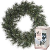 Decoris Kerstkrans - Malmo - D60 cm - incl. verlichting helder wit