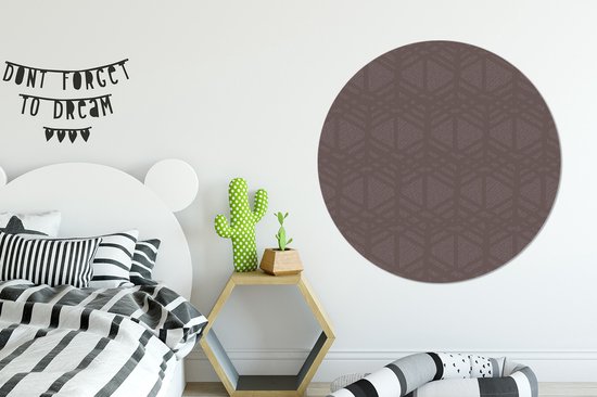 WallCircle - Cercle mural - Cercle mural - Motifs - Ligne - Violet - Aluminium - Dibond - 140x140 cm - Intérieur et Extérieur