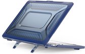 HardShell - Étui pour ordinateur portable adapté pour Macbook 16.2 Pro (2019) - Super résistant aux rayures - Shell rigide - Blauw