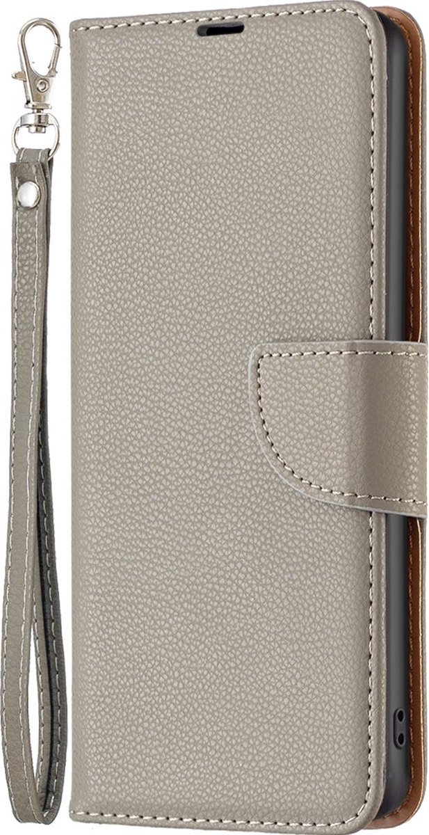 Mobigear Telefoonhoesje geschikt voor Samsung Galaxy S23 Hoesje | Mobigear Excellent Bookcase Portemonnee | Pasjeshouder voor 2 Pasjes | Telefoonhoesje voor Pinpas / OV Kaart / Rijbewijs - Grijs