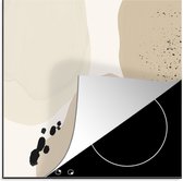 KitchenYeah® Inductie beschermer 78x78 cm - Design - Bruin - Pastel - Abstract - Kookplaataccessoires - Afdekplaat voor kookplaat - Inductiebeschermer - Inductiemat - Inductieplaat mat