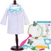 Sophia's by Teamson Kids Bioloog Outfit voor 45.7 cm Poppen - 14 Stuks - Poppen Accessoires - Wit (Pop niet inbegrepen)