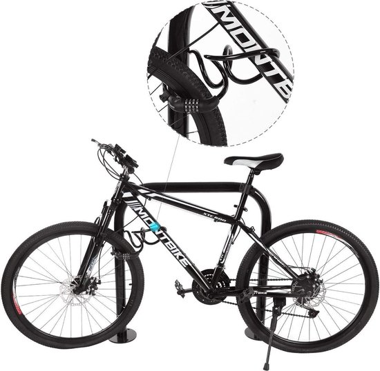 Antivol Velo BBB Cycling CoilSafe Antivol Pour Vélo - Antivol à Câble Pour Vélo - Zwart - 4,8 Mm X Antivélo Câble