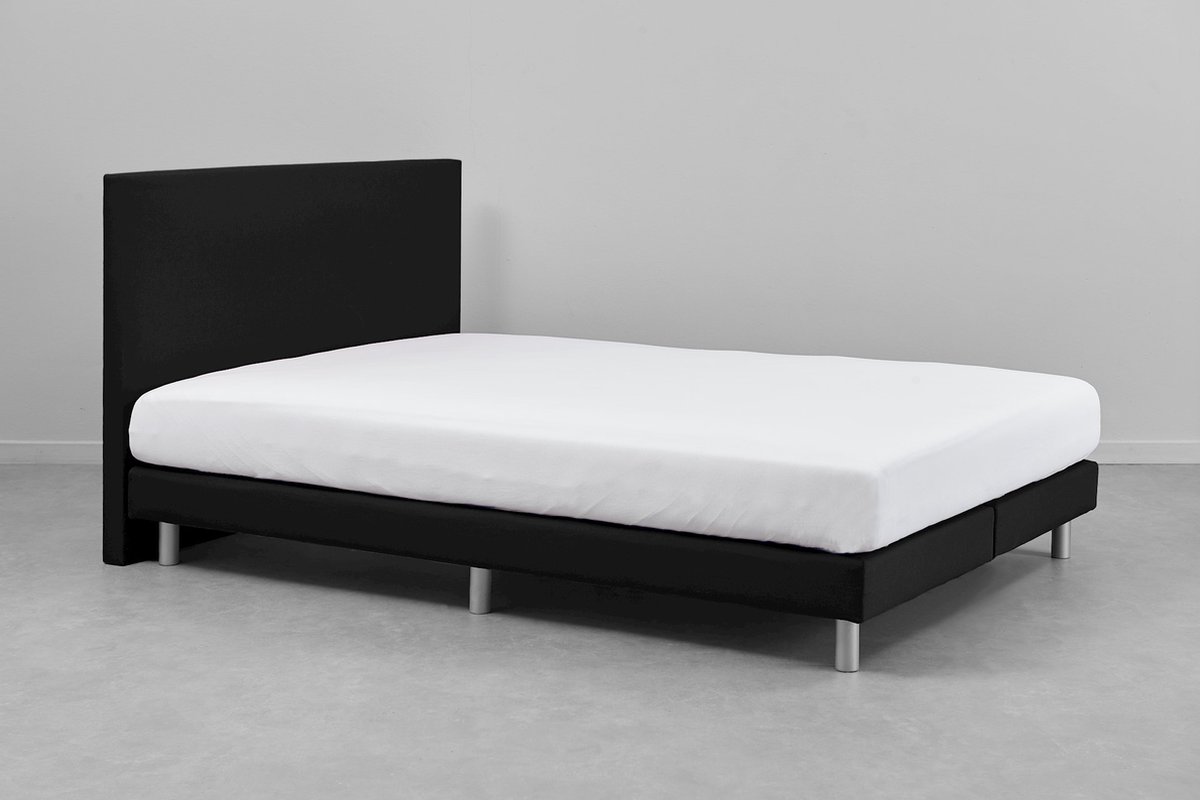 Beddenreus Basic Box Colorado met pocketveermatras Comfort X1000 - 140 x 200 cm - zwart