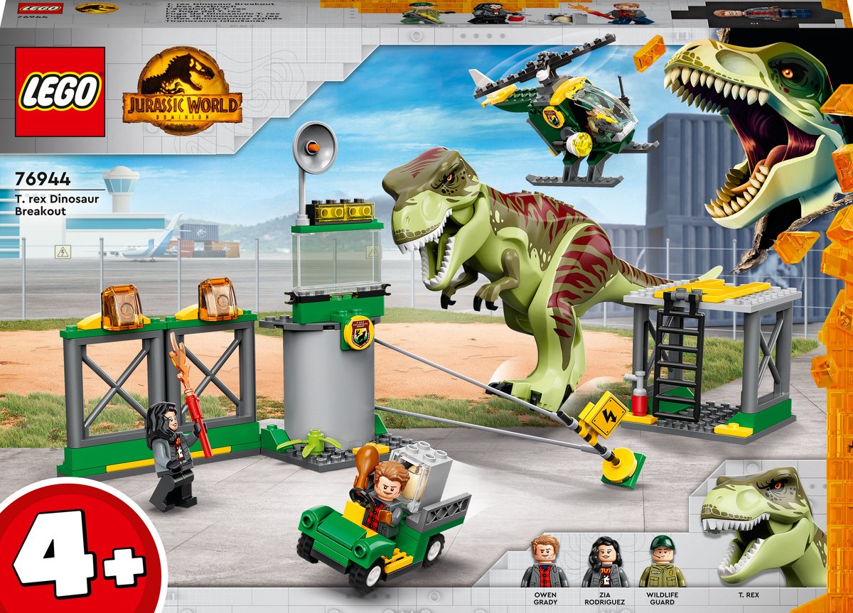 Classificatie Virus arm LEGO Jurassic World T.Rex Dinosaurus Ontsnapping - 76944 | bol.com