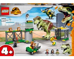 foto van LEGO Jurassic World T.Rex Dinosaurus Ontsnapping - 76944