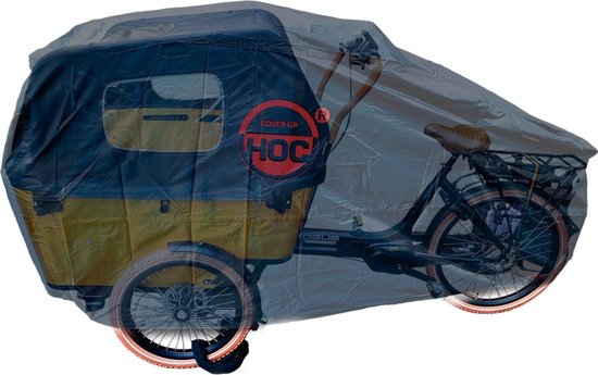 COVER UP HOC Vogue E-Bike Carry 3 Wheel Bakfietshoes zwart - stofvrij / ademend / waterdicht - Red Label