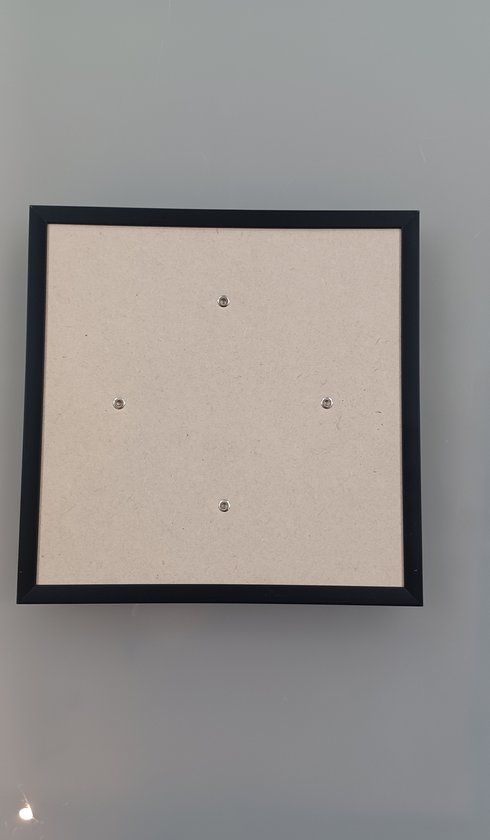 wissellijst zwart plat profiel (alluminium) zonder glas 20 x 20 cm