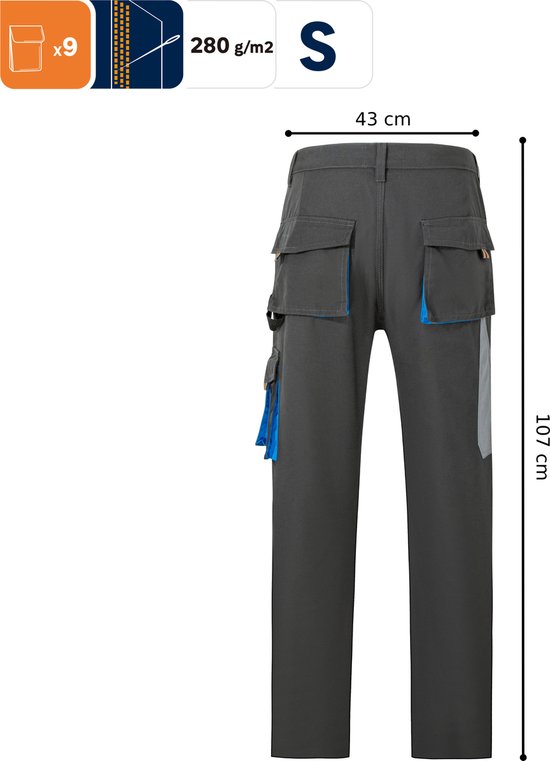 DEXTER - pantalon de travail et genouillères - pantalon avec genouillères -  pantalon... | bol