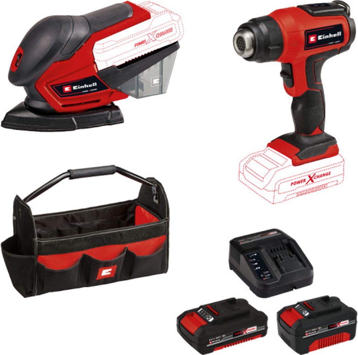 Einhell TE-CD 18/40 Li Perceuse/visseuse sans fil Li-Ion 18V (jeu  d'accessoires + 69